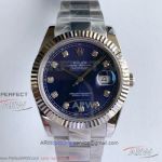 Noob Factory 904L Rolex Datejust 41mm Oyster Men's Watch - Dark Blue Face Copy 3255 Automatic